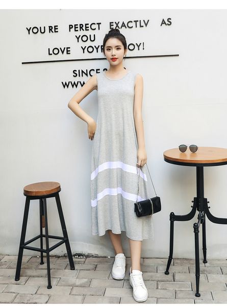 women's sleepwear casual nightgown women sleeveless cotton night dress striped patchwork nightdress female a-line nightshirt home wear, Black;red
women's sleepwear casual nightgown women sleeveless cotton night dress striped patchwork nightdress female a-line nightshirt home wear, Black;red