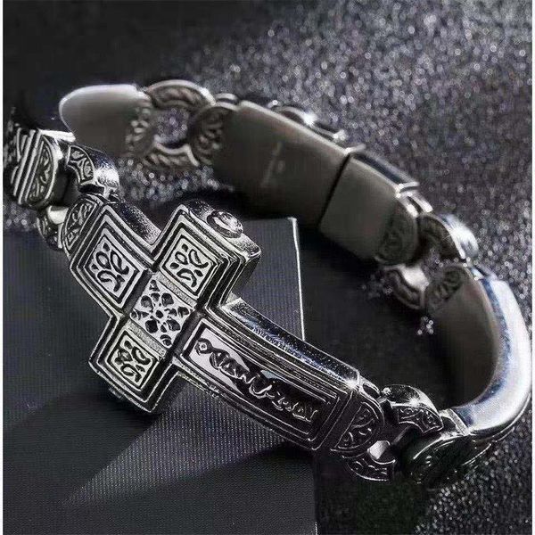 luxury designers trendy cross crow heart bracelet men's and women's classic star punk style c/hrome/hearts, Golden;silver
luxury designers trendy cross crow heart bracelet men's and women's classic star punk style c/hrome/hearts, Golden;silver