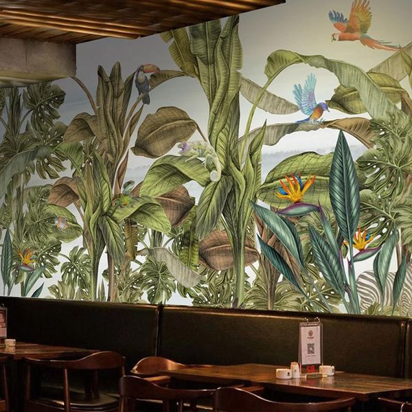 wallpapers hand painted tropical rain forest leaf flower bird animal mural waterproof self-adhesive wallpaper living room restaurant decals
wallpapers hand painted tropical rain forest leaf flower bird animal mural waterproof self-adhesive wallpaper living room restaurant decals