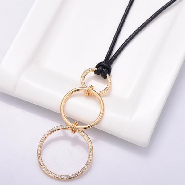 pendant necklaces 3 circles necklace silver plated mix s leather sweater chain long for women jewelry accessories gifts 2021
pendant necklaces 3 circles necklace silver plated mix s leather sweater chain long for women jewelry accessories gifts 2021