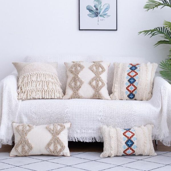 pillow boho embroidered ethnic tufted throw cotton woven cushion tribal for living room bench couch sofa decoration
pillow boho embroidered ethnic tufted throw cotton woven cushion tribal for living room bench couch sofa decoration