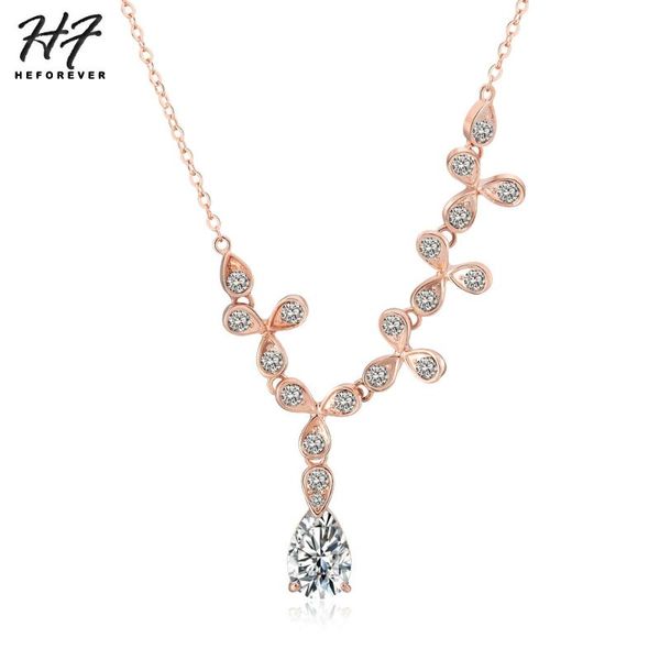 luxury elegant crystal waterdrop pendant necklace for women rose white gold color +cz gift party fashion jewelry n134 necklaces, Silver
luxury elegant crystal waterdrop pendant necklace for women rose white gold color +cz gift party fashion jewelry n134 necklaces, Silver