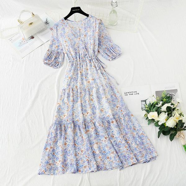 casual dresses women retro floral dress cross v neck vestido summer elegant chiffon short sleeve femme, Black;gray
casual dresses women retro floral dress cross v neck vestido summer elegant chiffon short sleeve femme, Black;gray