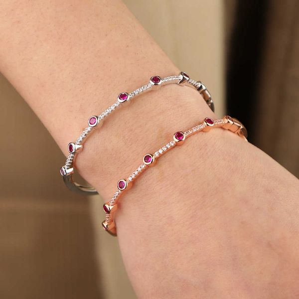 17-18cm new arrived bangle bracelet silver color rose gold color white red cz paved geometric round bracelets q0720, Black
17-18cm new arrived bangle bracelet silver color rose gold color white red cz paved geometric round bracelets q0720, Black