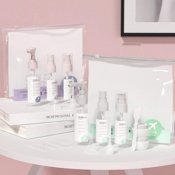 storage bottles & jars travel kit, leak proof portable toiletry containers set, clear pet flight size cosmetic for lotion, set of 9
storage bottles & jars travel kit, leak proof portable toiletry containers set, clear pet flight size cosmetic for lotion, set of 9