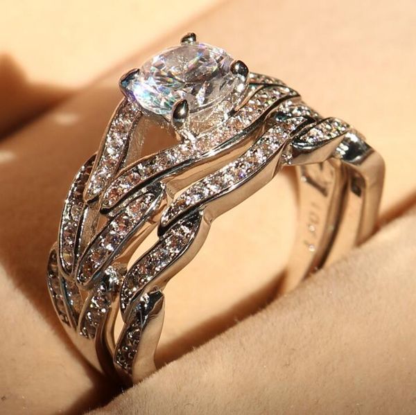 genuine 2ct z diamonique cz 10kt white gold filled gf simulated diamond engagement wedding ring set sz 5-11 wjl3152, Silver
genuine 2ct z diamonique cz 10kt white gold filled gf simulated diamond engagement wedding ring set sz 5-11 wjl3152, Silver