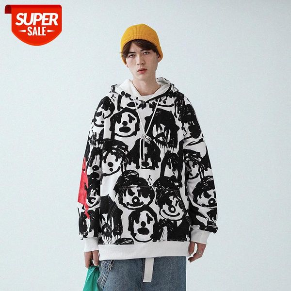 hooded sweater men's fried street tide ruffian handsome trendy plus size fat loose print #ac69, Black
hooded sweater men's fried street tide ruffian handsome trendy plus size fat loose print #ac69, Black