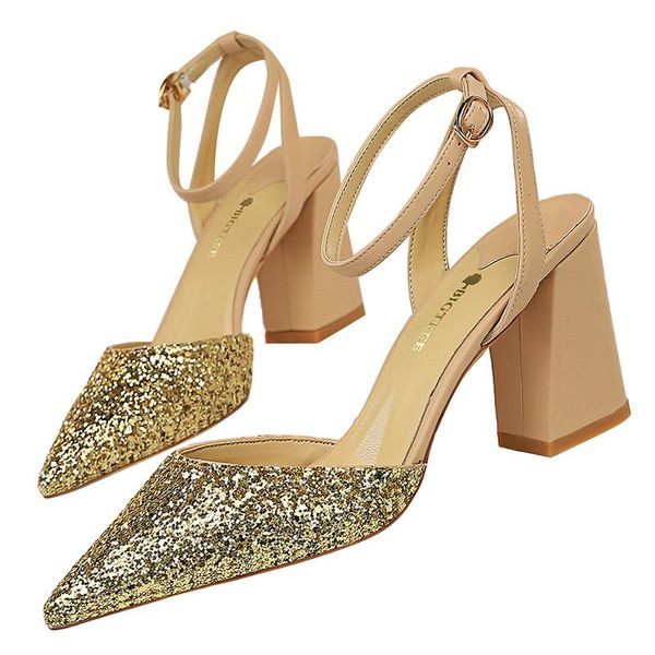 dress shoes 2021 women 8cm high heels sandals lady glitter stripper block low sandles girls wedding bridal chunky office bling, Black
dress shoes 2021 women 8cm high heels sandals lady glitter stripper block low sandles girls wedding bridal chunky office bling, Black