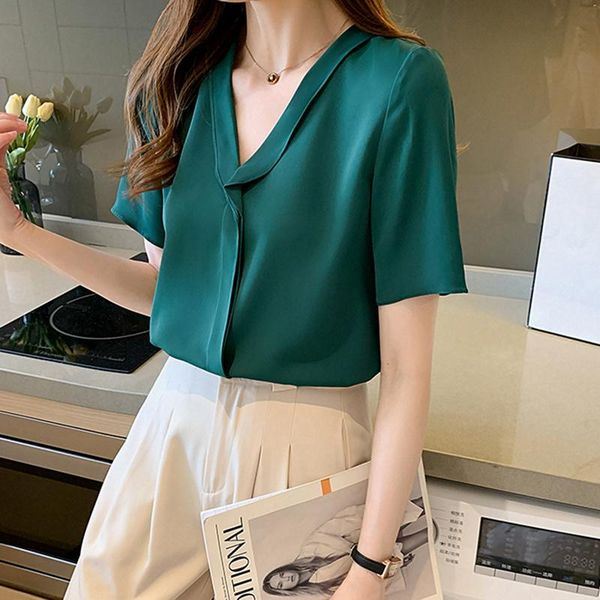 women's blouses & shirts plus size women retro solid color short sleeve loose casual blouse elegant ladies summer clothes, White
women's blouses & shirts plus size women retro solid color short sleeve loose casual blouse elegant ladies summer clothes, White