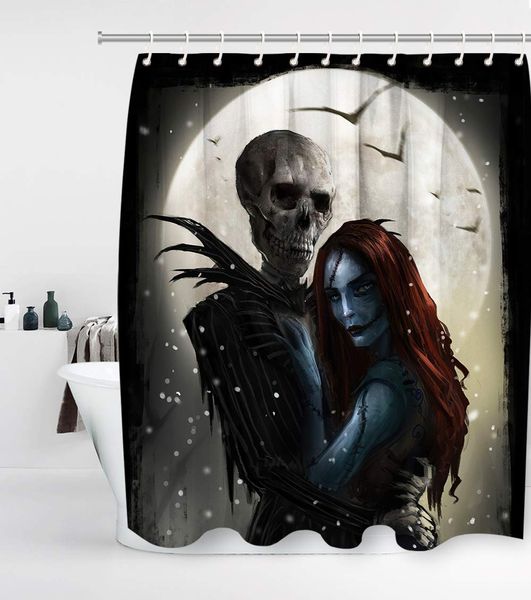 nightmare before christmas shower curtain jack mr skull and mrs vampire bride love with 12 hooks waterproof washable and durable
nightmare before christmas shower curtain jack mr skull and mrs vampire bride love with 12 hooks waterproof washable and durable