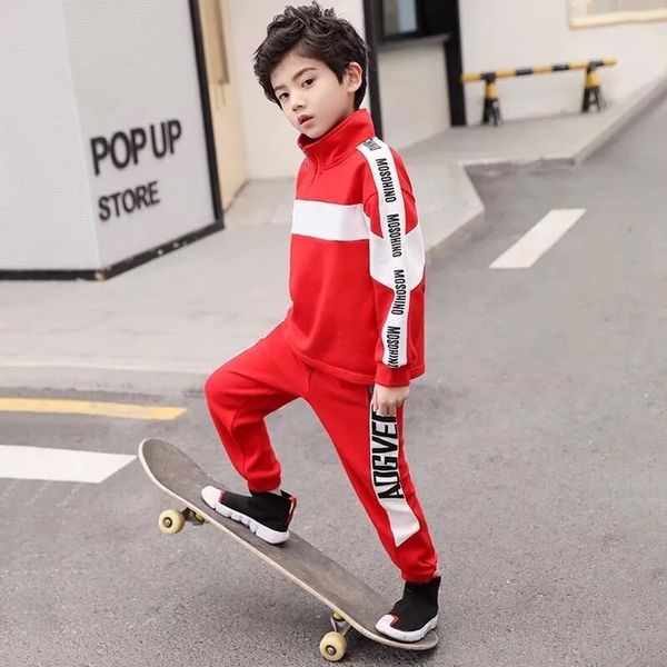 children's suit loose casual hoodies & pants set letter print boys clothes fall fashion kids suit for boy steetwear, White
children's suit loose casual hoodies & pants set letter print boys clothes fall fashion kids suit for boy steetwear, White