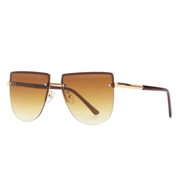 vintage oversized rimless sunglasses women men 2021 designer travel gradient metal oval sun glasses fashion shades, White;black
vintage oversized rimless sunglasses women men 2021 designer travel gradient metal oval sun glasses fashion shades, White;black