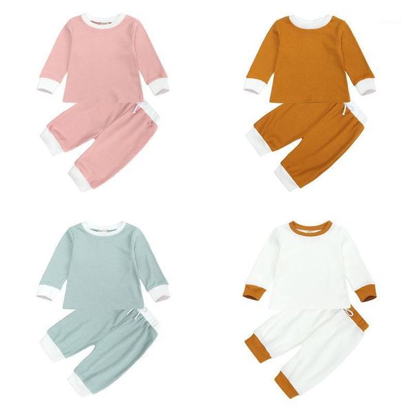 clothing sets solid color baby clothes girls outfits spring autumn boy set long sleeve +pants toddler 6-24 months, White 
clothing sets solid color baby clothes girls outfits spring autumn boy set long sleeve +pants toddler 6-24 months, White