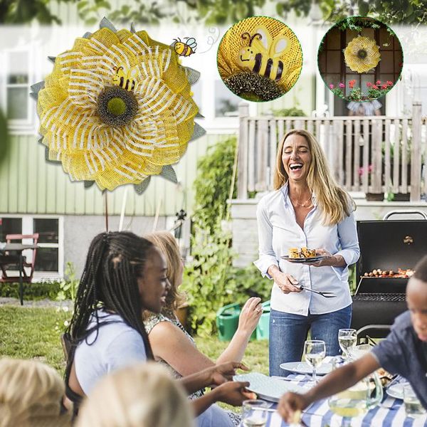 simulation leaf bee sunflower wreath artificial garland hanging pendants wedding courtyard decor party holiday decorative flowers & wreaths
simulation leaf bee sunflower wreath artificial garland hanging pendants wedding courtyard decor party holiday decorative flowers & wreaths