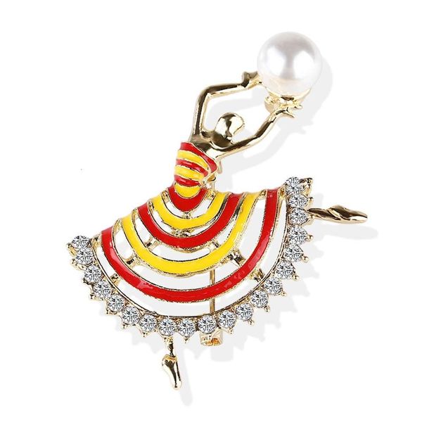 fashion versatile pearl ballet dancer women's brooch suit silk scarf button cardigan sweater accessories, Gray
fashion versatile pearl ballet dancer women's brooch suit silk scarf button cardigan sweater accessories, Gray