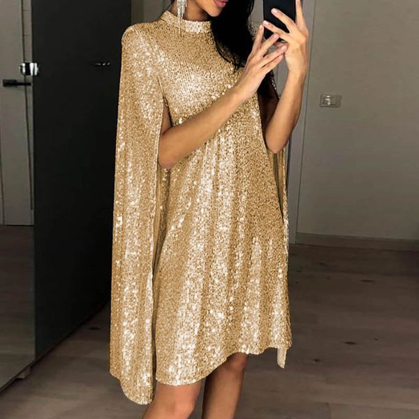 two piece dress women sequined party cloak sleeves celebrate occasion event slit night date out female vestidos trending summ, White
two piece dress women sequined party cloak sleeves celebrate occasion event slit night date out female vestidos trending summ, White