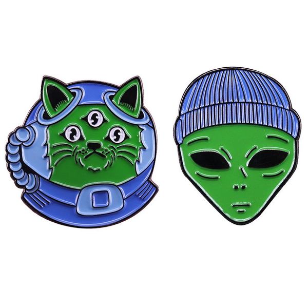 pins, brooches green face et alien enamel pin space cat astronaut kitty brooch badge, Gray
pins, brooches green face et alien enamel pin space cat astronaut kitty brooch badge, Gray
