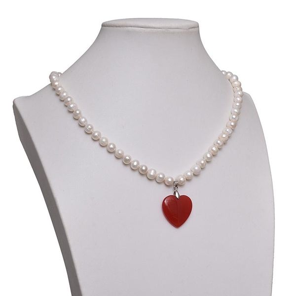pendant necklaces natural pearl necklace chalcedony fashion party women's gift elegant korea jewellery chain 8-9mm 18", Silver
pendant necklaces natural pearl necklace chalcedony fashion party women's gift elegant korea jewellery chain 8-9mm 18", Silver