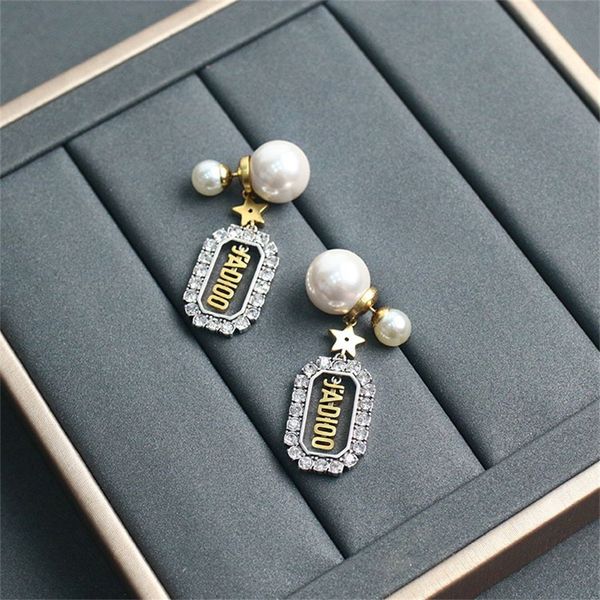 new 0 pearl earrings star red earrings, Silver
new 0 pearl earrings star red earrings, Silver