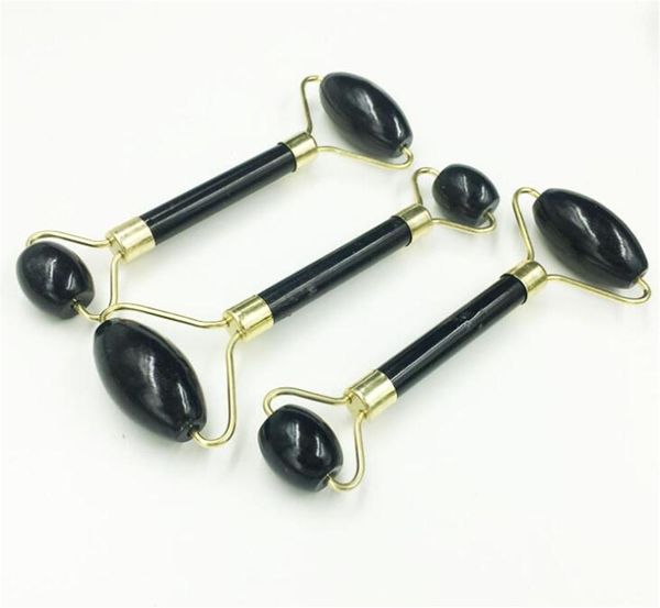beauty health black obsidian facial massage jade roller double heads jade stone massager eye neck thin lift slimming
beauty health black obsidian facial massage jade roller double heads jade stone massager eye neck thin lift slimming