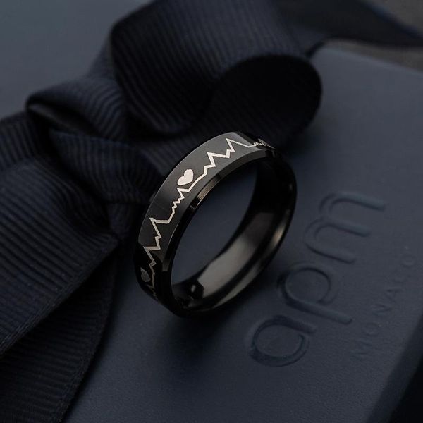 stainless steel 8 mm black electrocardiogram heartbeat rings for men punk jewelry ring party gift cluster, Golden;silver
stainless steel 8 mm black electrocardiogram heartbeat rings for men punk jewelry ring party gift cluster, Golden;silver