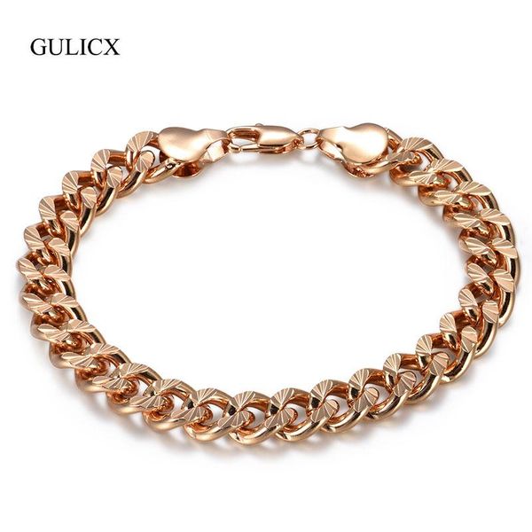 link, chain gulicx trendy rose gold color women and men bracelets stainless steel & link statement jewelry glbl051a, Black
link, chain gulicx trendy rose gold color women and men bracelets stainless steel & link statement jewelry glbl051a, Black
