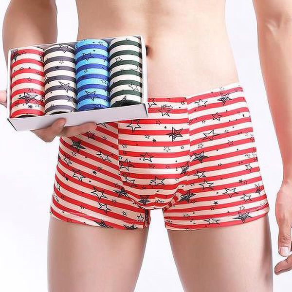 underpants 4pcs\lot men underwear mid waist boxer shorts panties fashion print brand breathable, Black;white
underpants 4pcs\lot men underwear mid waist boxer shorts panties fashion print brand breathable, Black;white