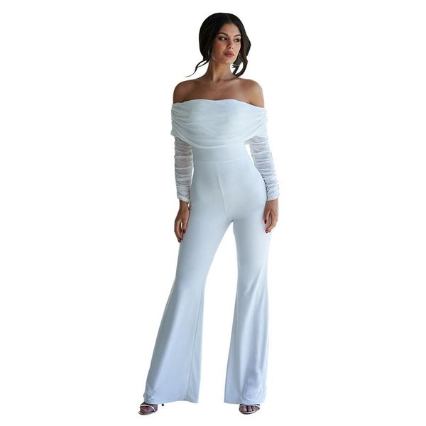 gym clothing autumn ladies elegant jumpsuit women long sleeve rompers womens off shoulder wide leg party night club, White;black
gym clothing autumn ladies elegant jumpsuit women long sleeve rompers womens off shoulder wide leg party night club, White;black