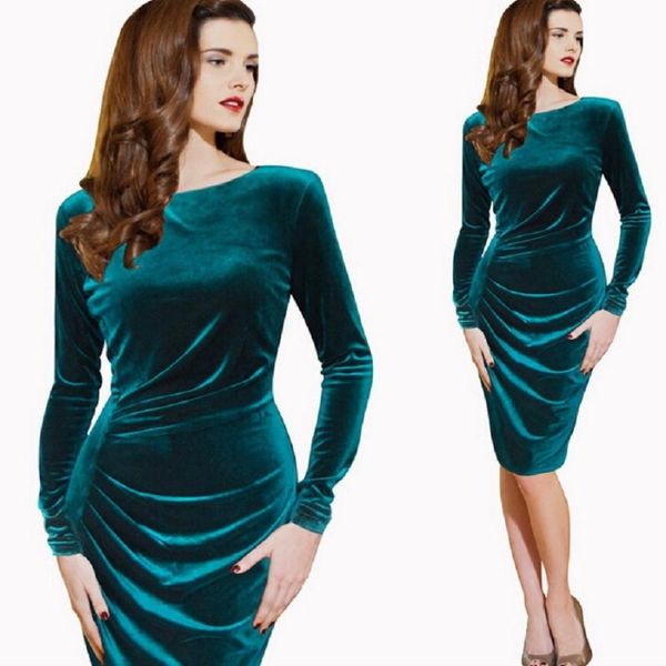 casual dresses 2021 winter dress velvet long sleeve elegant ruched drape vintage women black party female vestidos, Black;gray
casual dresses 2021 winter dress velvet long sleeve elegant ruched drape vintage women black party female vestidos, Black;gray