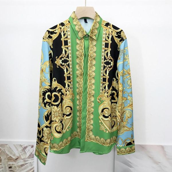 men's casual shirts 2021 spring autumn designer retro print men/women shirt long sleeves c145, White;black
men's casual shirts 2021 spring autumn designer retro print men/women shirt long sleeves c145, White;black