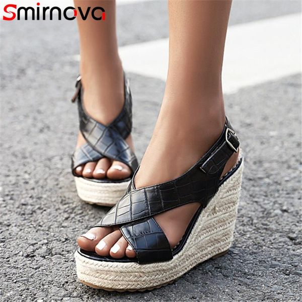 dress shoes smirnova 2021 arrive women sandals solid colors buckle wedges platform summer fashion casual ladies big size, Black
dress shoes smirnova 2021 arrive women sandals solid colors buckle wedges platform summer fashion casual ladies big size, Black