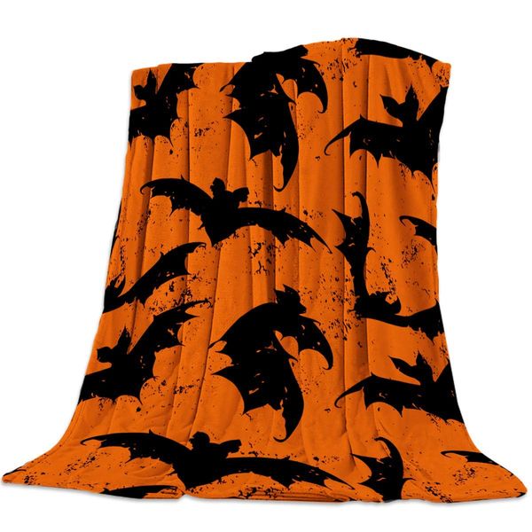 Throw Fleece Bed Blanket Happy Halloween Orange and Black Bat Pattern Flannel Blankets Warm and Cozy Throws for
Throw Fleece Bed Blanket Happy Halloween Orange and Black Bat Pattern Flannel Blankets Warm and Cozy Throws for