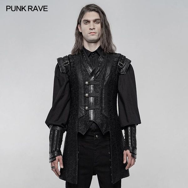 punk hanfu medium-length waistcoat rave wy01255mbk01 men's vests, Black;white
punk hanfu medium-length waistcoat rave wy01255mbk01 men's vests, Black;white