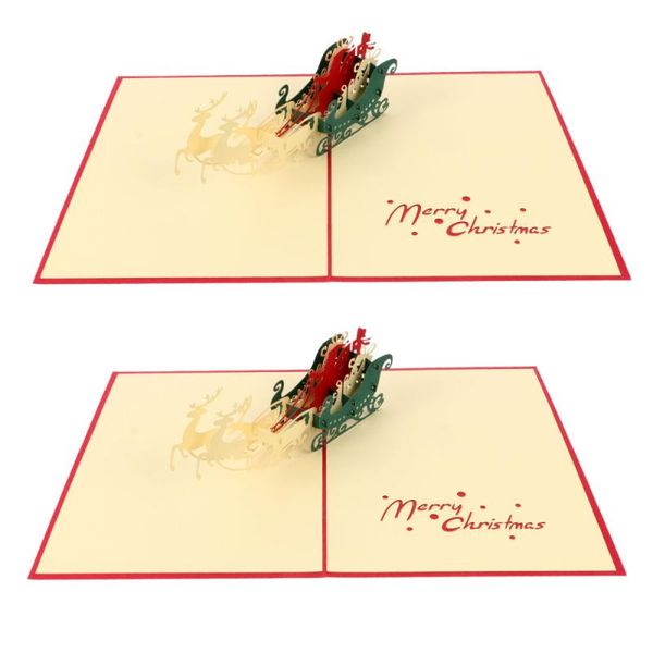 greeting cards 2pcs christmas durable creative three-dimensional festival supplies for
greeting cards 2pcs christmas durable creative three-dimensional festival supplies for