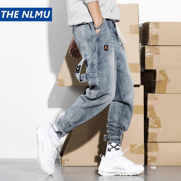 men's pants men vintage fashion denim joggers pant streetwear hip hop cargo male jeans harem trousers blue pocket 2021 wo127, Black
men's pants men vintage fashion denim joggers pant streetwear hip hop cargo male jeans harem trousers blue pocket 2021 wo127, Black