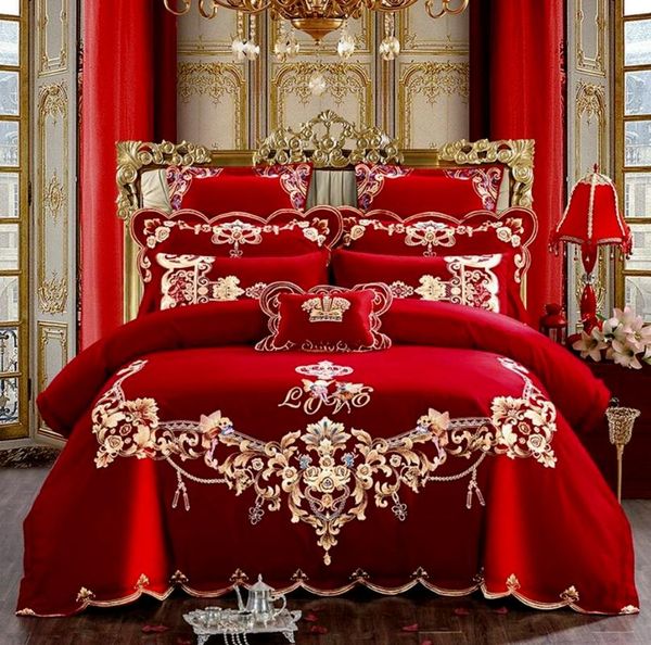 bedding sets red chinese style wedding embroidery duvet cover bed sheet set cotton solid princess luxury romantic girls
bedding sets red chinese style wedding embroidery duvet cover bed sheet set cotton solid princess luxury romantic girls