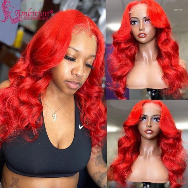 red human hair lace wig pre plucked loose wave glueless front wigs bleached knots1, Black;brown
red human hair lace wig pre plucked loose wave glueless front wigs bleached knots1, Black;brown