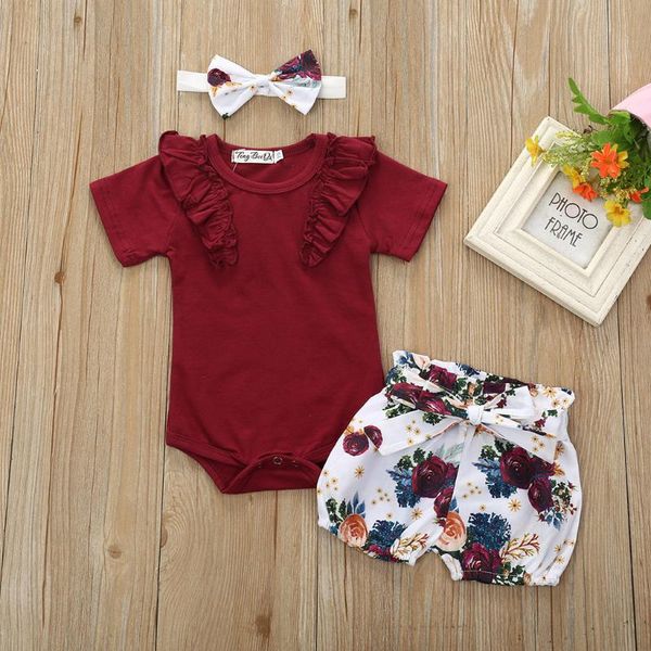 rompers 3pcs baby girls infant clothes set solid short sleeve pleated romper jumpsuit bowknot floral shorts outfits summer, Blue
rompers 3pcs baby girls infant clothes set solid short sleeve pleated romper jumpsuit bowknot floral shorts outfits summer, Blue