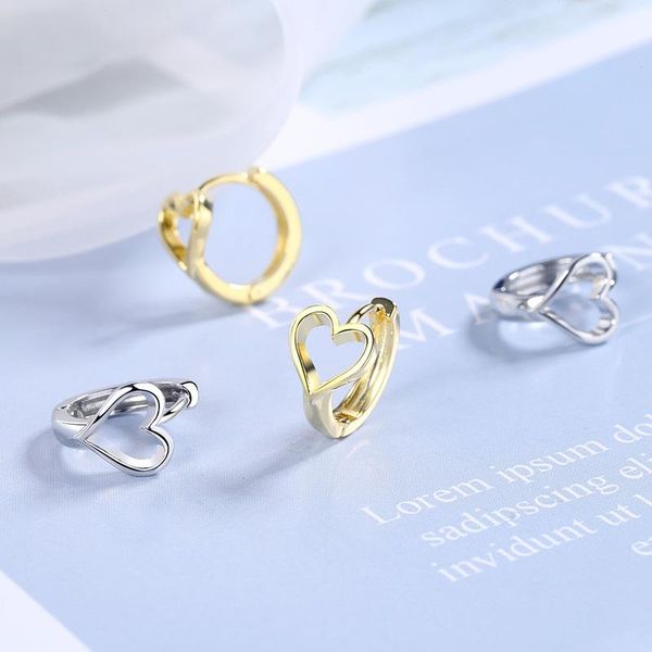 hoop & huggie girls' small earrings heart shape golden/white minimal hoops tiny female earring piercing jewelry lovely gifts for women, Golden;silver
hoop & huggie girls' small earrings heart shape golden/white minimal hoops tiny female earring piercing jewelry lovely gifts for women, Golden;silver