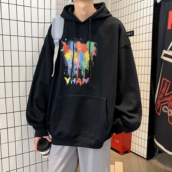 men's hoodies & sweatshirts privathinker men's and women's hooded sweatshirts, harajuku street clothes, color patterns, autum, Black
men's hoodies & sweatshirts privathinker men's and women's hooded sweatshirts, harajuku street clothes, color patterns, autum, Black