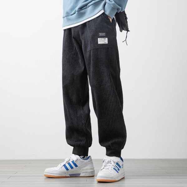 men's pants 2021 spring and fall fashion ankle-length corduroy baggy men joggers hip hop casual harem streetwear trousers, Black
men's pants 2021 spring and fall fashion ankle-length corduroy baggy men joggers hip hop casual harem streetwear trousers, Black