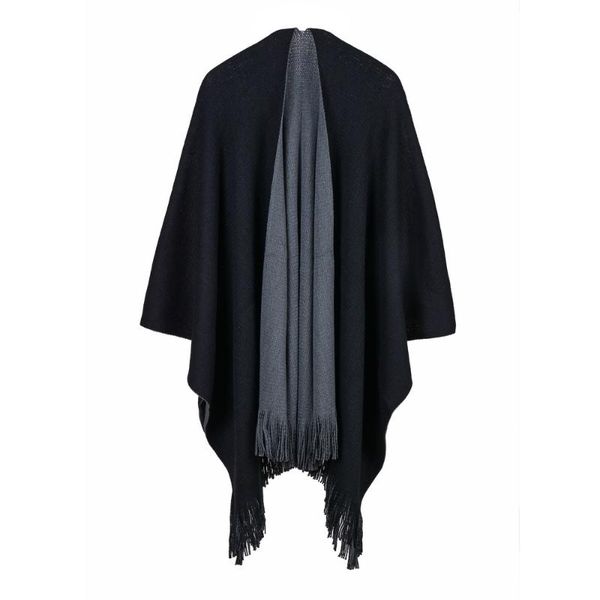 scarves women's solid color double side block shawl wrap open front cardigan poncho cape sweater comfortable warmer scarf, Blue;gray
scarves women's solid color double side block shawl wrap open front cardigan poncho cape sweater comfortable warmer scarf, Blue;gray