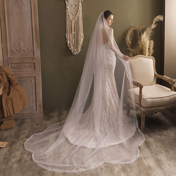 v831 elegant one-layer chapel bridal veil tulle leaf-pearl edge white wedding headdress with comb for bride 300x250cm, Black
v831 elegant one-layer chapel bridal veil tulle leaf-pearl edge white wedding headdress with comb for bride 300x250cm, Black