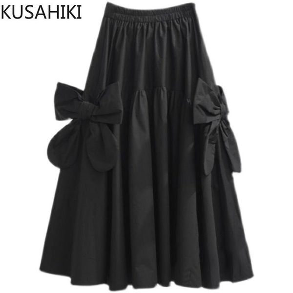 skirts kusahiki spring sweet bowknot causal a-line mid-calf women skirt 2021 stretch high waist faldas mujer moda 6f937, Black
skirts kusahiki spring sweet bowknot causal a-line mid-calf women skirt 2021 stretch high waist faldas mujer moda 6f937, Black
