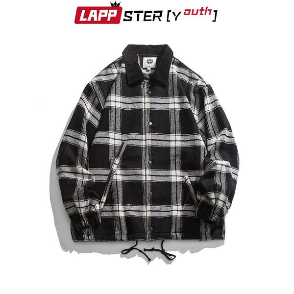 men's jackets -youth men plaid harajuku streetwear 2022 mens japanese vintage designer male korean fashion y2k, Black;brown
men's jackets -youth men plaid harajuku streetwear 2022 mens japanese vintage designer male korean fashion y2k, Black;brown