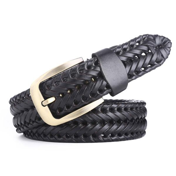 belts men women soft durable jeans belt buckle classic handmade hand knitted retro woven casual leather, Black;brown
belts men women soft durable jeans belt buckle classic handmade hand knitted retro woven casual leather, Black;brown