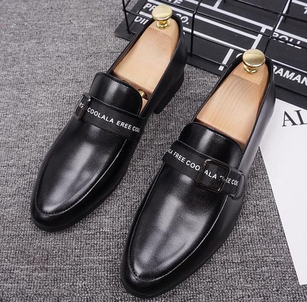 dress shoes 2021 chic men's pointed buckle leather oxford flats male formal wedding prom worker zapatos hombre, Black
dress shoes 2021 chic men's pointed buckle leather oxford flats male formal wedding prom worker zapatos hombre, Black