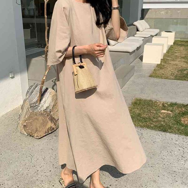 women khaki vintage big size casual long dress round neck half sleeve loose fashion spring summer 2f0481 210510, Black;gray
women khaki vintage big size casual long dress round neck half sleeve loose fashion spring summer 2f0481 210510, Black;gray