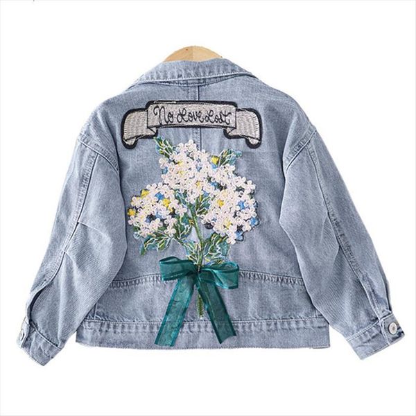 girls denim jacket coat flower embroidery fashion spring autumn for baby girl kids clothes children outwear, Blue;gray
girls denim jacket coat flower embroidery fashion spring autumn for baby girl kids clothes children outwear, Blue;gray