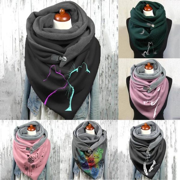 scarves women cute cat print scarf lady fashion winter multicolor warm casual soft shawl button wraps dustproof 2021, Blue;gray
scarves women cute cat print scarf lady fashion winter multicolor warm casual soft shawl button wraps dustproof 2021, Blue;gray